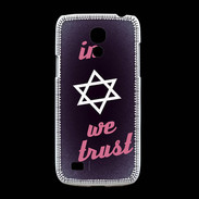 Coque Samsung Galaxy S4mini In Judaïsme We trust Rouge ZG 