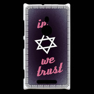 Coque Nokia Lumia 925 In Judaïsme We trust Rouge ZG 
