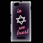 Coque Sony Xperia M In Judaïsme We trust Rouge ZG 