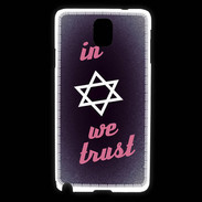 Coque Samsung Galaxy Note 3 In Judaïsme We trust Rouge ZG 