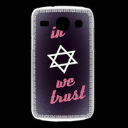 Coque Samsung Galaxy Core In Judaïsme We trust Rouge ZG 