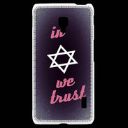 Coque LG F6 In Judaïsme We trust Rouge ZG 