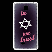 Coque LG F5 In Judaïsme We trust Rouge ZG 