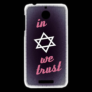 Coque HTC Desire 510 In Judaïsme We trust Rouge ZG 