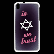 Coque HTC Desire 816 In Judaïsme We trust Rouge ZG 