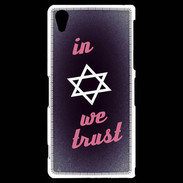 Coque Sony Xperia Z2 In Judaïsme We trust Rouge ZG 