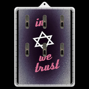 Porte clés In Judaïsme We trust Rouge ZG 