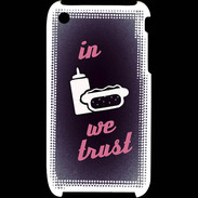 Coque iPhone 3G / 3GS In Junk We trust Rouge ZG