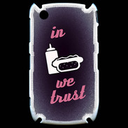 Coque Blackberry 8520 In Junk We trust Rouge ZG