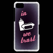 Coque Blackberry Z10 In Junk We trust Rouge ZG