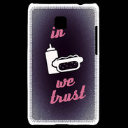 Coque LG Optimus L3 II In Junk We trust Rouge ZG