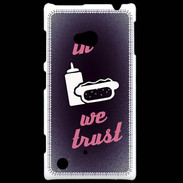 Coque Nokia Lumia 720 In Junk We trust Rouge ZG