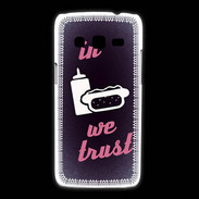 Coque Samsung Galaxy Express2 In Junk We trust Rouge ZG