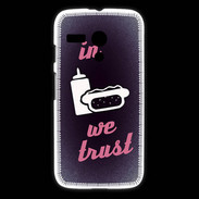 Coque Motorola G In Junk We trust Rouge ZG