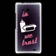 Coque Huawei Ascend Mate In Junk We trust Rouge ZG