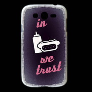 Coque Samsung Galaxy Grand In Junk We trust Rouge ZG