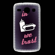 Coque Samsung Galaxy Core In Junk We trust Rouge ZG