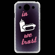 Coque LG G Pro In Junk We trust Rouge ZG