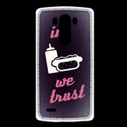 Coque LG G3 In Junk We trust Rouge ZG