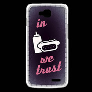 Coque LG L90 In Junk We trust Rouge ZG