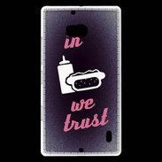 Coque Nokia Lumia 930 In Junk We trust Rouge ZG