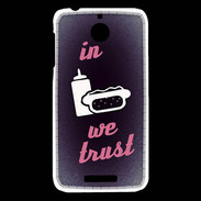 Coque HTC Desire 510 In Junk We trust Rouge ZG