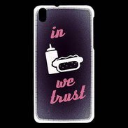 Coque HTC Desire 816 In Junk We trust Rouge ZG