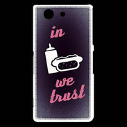 Coque Sony Xperia Z3 Compact In Junk We trust Rouge ZG