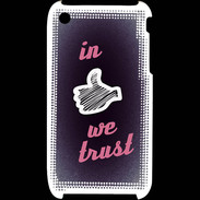 Coque iPhone 3G / 3GS In Like We trust Rouge ZG