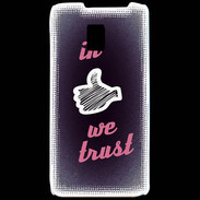 Coque LG P990 In Like We trust Rouge ZG