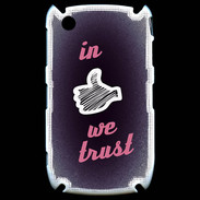 Coque Blackberry 8520 In Like We trust Rouge ZG
