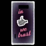 Coque LG Optimus L7 In Like We trust Rouge ZG