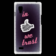 Coque LG Optimus L9 In Like We trust Rouge ZG