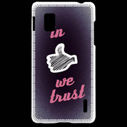 Coque LG Optimus G In Like We trust Rouge ZG
