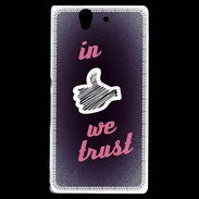 Coque Sony Xperia Z In Like We trust Rouge ZG