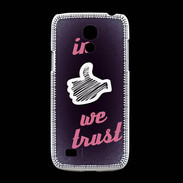 Coque Samsung Galaxy S4mini In Like We trust Rouge ZG