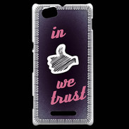 Coque Sony Xperia M In Like We trust Rouge ZG