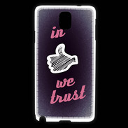 Coque Samsung Galaxy Note 3 In Like We trust Rouge ZG