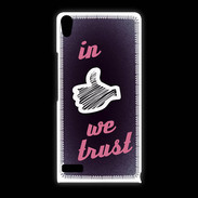 Coque Huawei Ascend P6 In Like We trust Rouge ZG