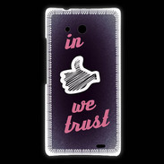Coque Huawei Ascend Mate In Like We trust Rouge ZG