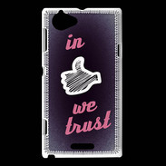 Coque Sony Xperia L In Like We trust Rouge ZG