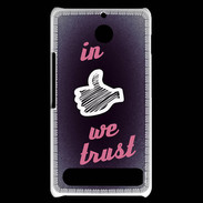 Coque Sony Xperia E1 In Like We trust Rouge ZG