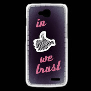 Coque LG L90 In Like We trust Rouge ZG