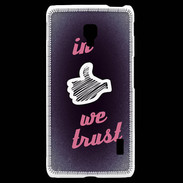 Coque LG F6 In Like We trust Rouge ZG
