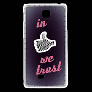 Coque LG F5 In Like We trust Rouge ZG