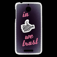 Coque HTC Desire 510 In Like We trust Rouge ZG
