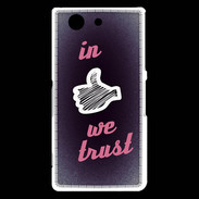 Coque Sony Xperia Z3 Compact In Like We trust Rouge ZG