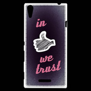 Coque Sony Xperia T3 In Like We trust Rouge ZG