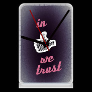 Pendule de bureau In Like We trust Rouge ZG