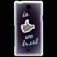 Coque Sony Xperia T In Like We trust Bleu ZG